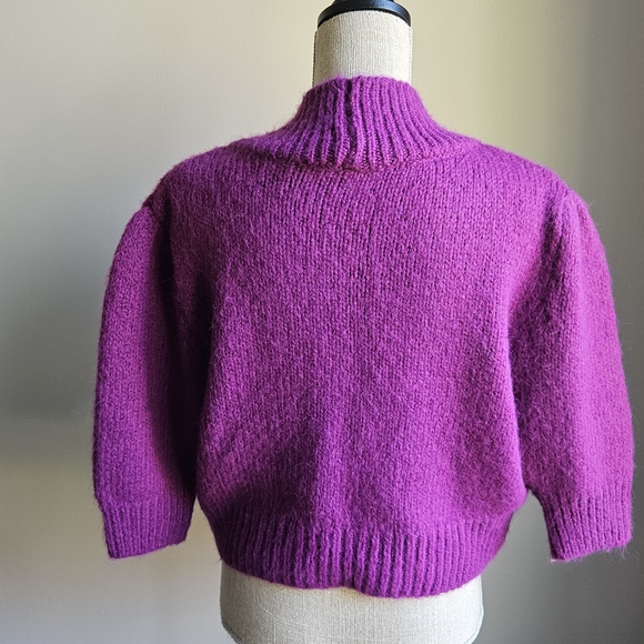 Zara Magenta Cardigan Sweater - Picture 4 of 5